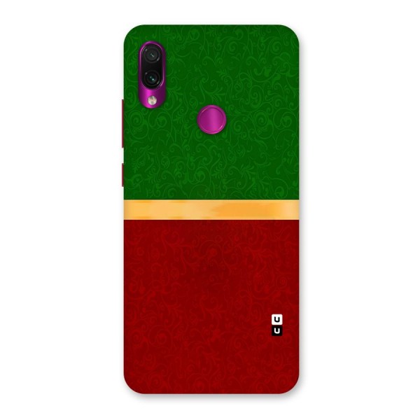 Christmas Colors Stripe Back Case for Redmi Note 7 Pro