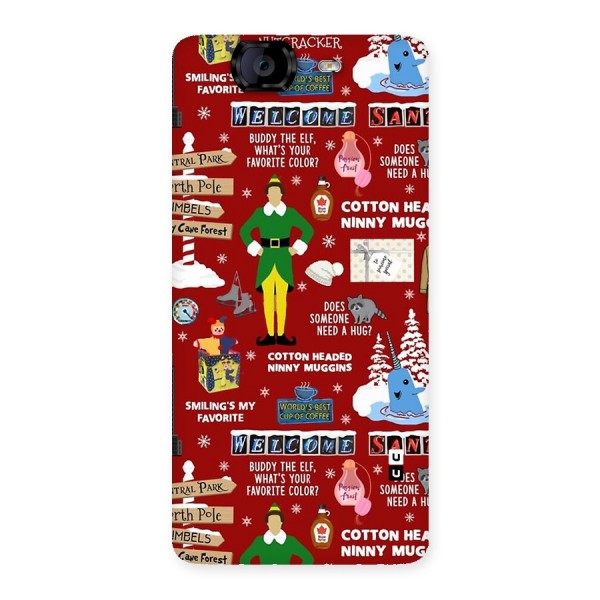 Christmas Cute Doodles Back Case for Canvas Knight A350