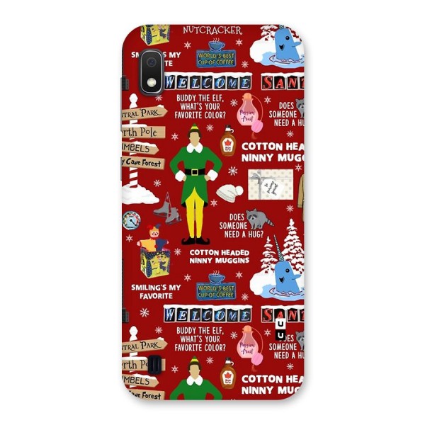 Christmas Cute Doodles Back Case for Galaxy A10