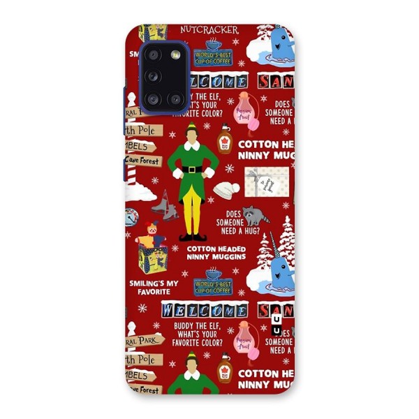 Christmas Cute Doodles Back Case for Galaxy A31