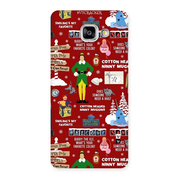 Christmas Cute Doodles Back Case for Galaxy A5 (2016)