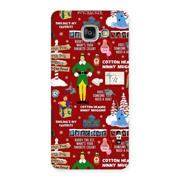 Christmas Cute Doodles Back Case for Galaxy A7 (2016)