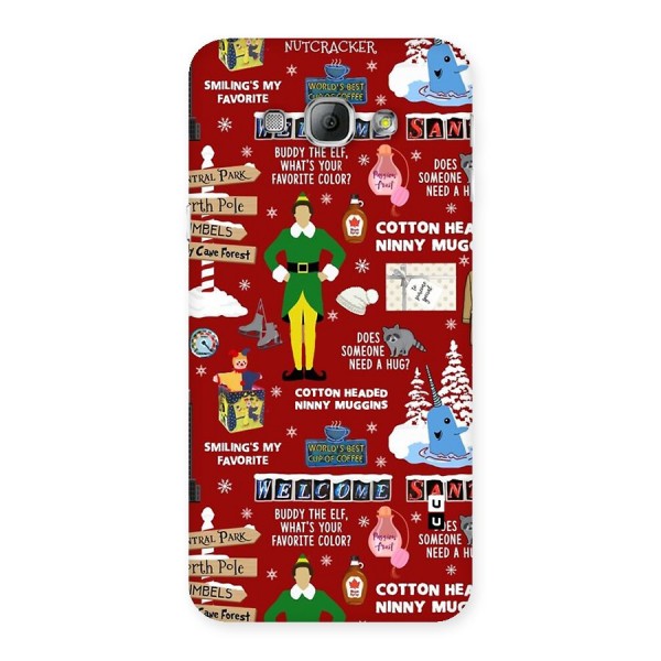 Christmas Cute Doodles Back Case for Galaxy A8