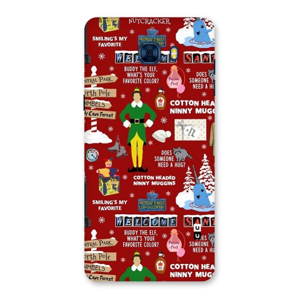 Christmas Cute Doodles Back Case for Galaxy C7 Pro