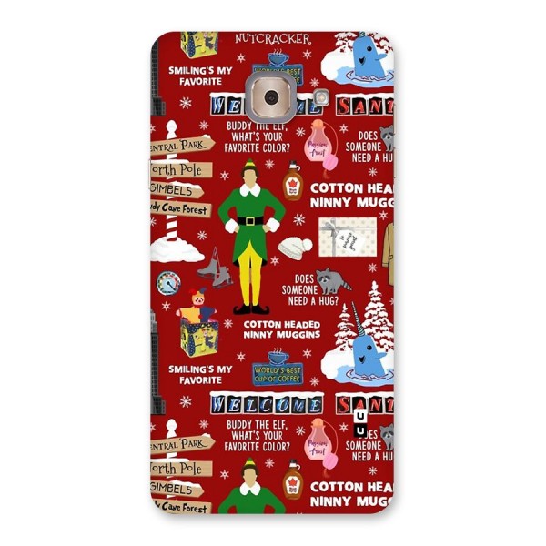 Christmas Cute Doodles Back Case for Galaxy J7 Max