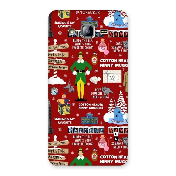 Christmas Cute Doodles Back Case for Galaxy On5