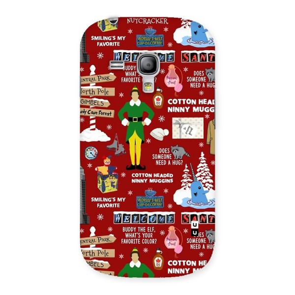 Christmas Cute Doodles Back Case for Galaxy S3 Mini