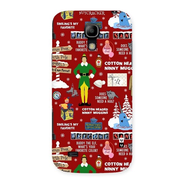 Christmas Cute Doodles Back Case for Galaxy S4 Mini