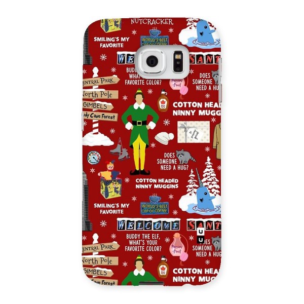 Christmas Cute Doodles Back Case for Galaxy S6