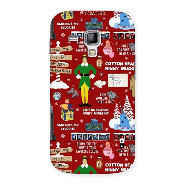 Christmas Cute Doodles Back Case for Galaxy S Duos