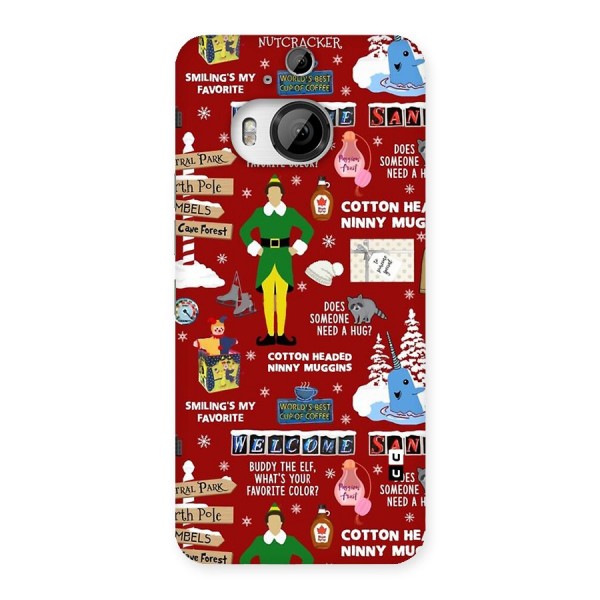 Christmas Cute Doodles Back Case for HTC One M9 Plus