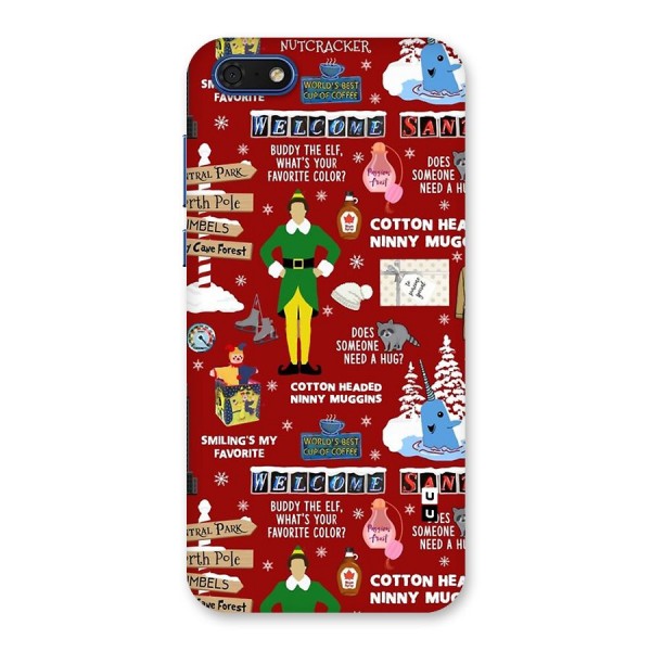 Christmas Cute Doodles Back Case for Honor 7s