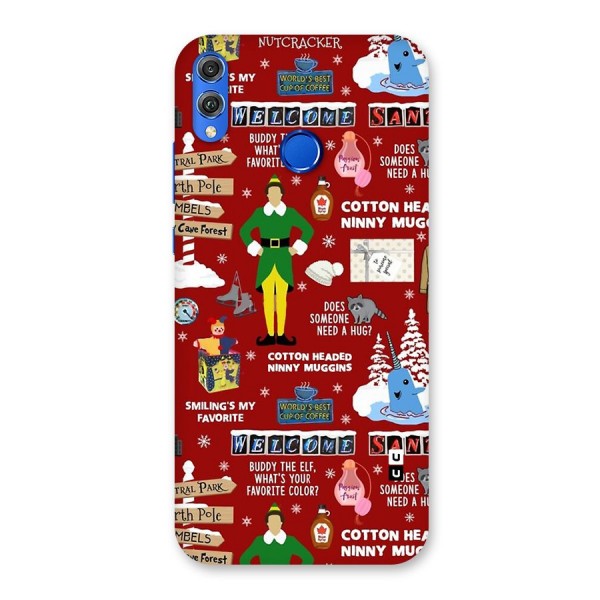 Christmas Cute Doodles Back Case for Honor 8X
