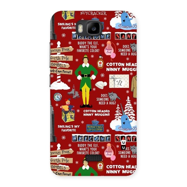 Christmas Cute Doodles Back Case for Honor Bee