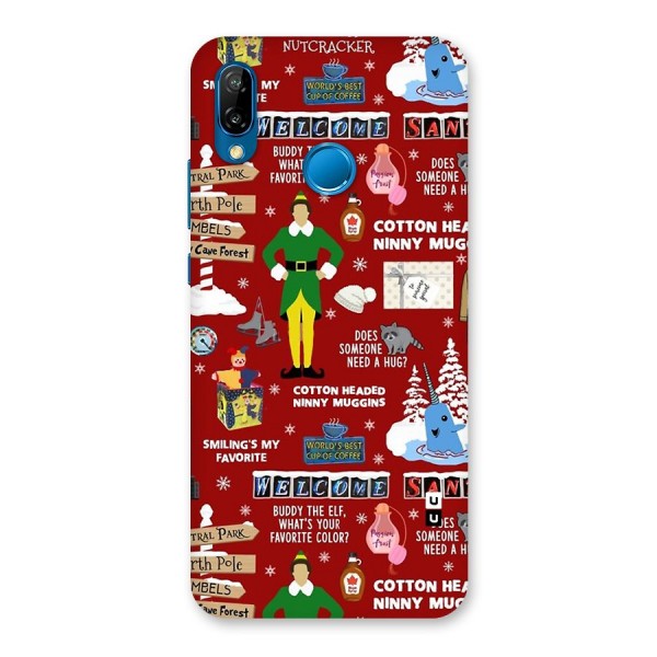 Christmas Cute Doodles Back Case for Huawei P20 Lite