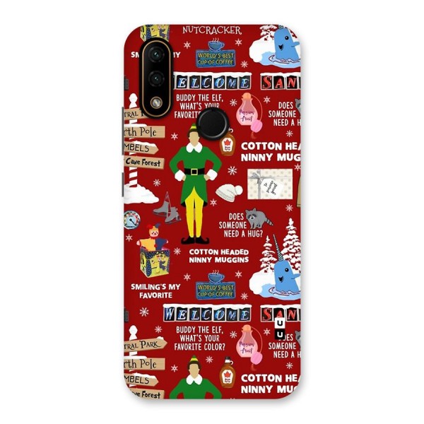 Christmas Cute Doodles Back Case for Lenovo A6 Note