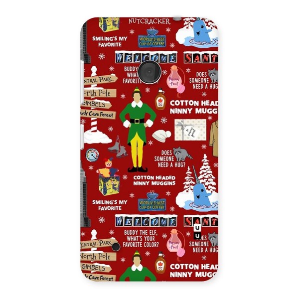 Christmas Cute Doodles Back Case for Lumia 530