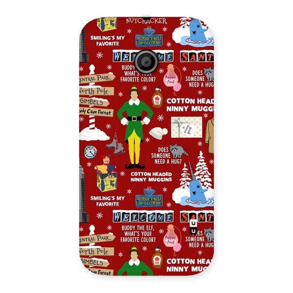 Christmas Cute Doodles Back Case for Moto E