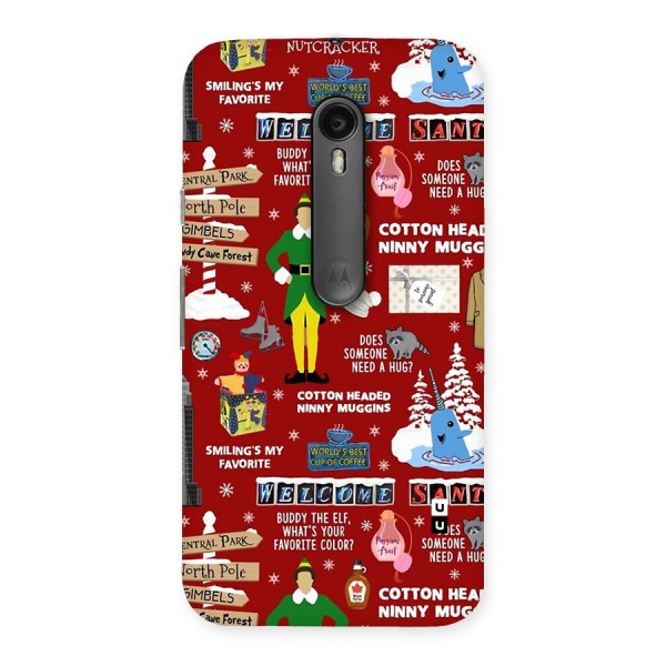 Christmas Cute Doodles Back Case for Moto G3