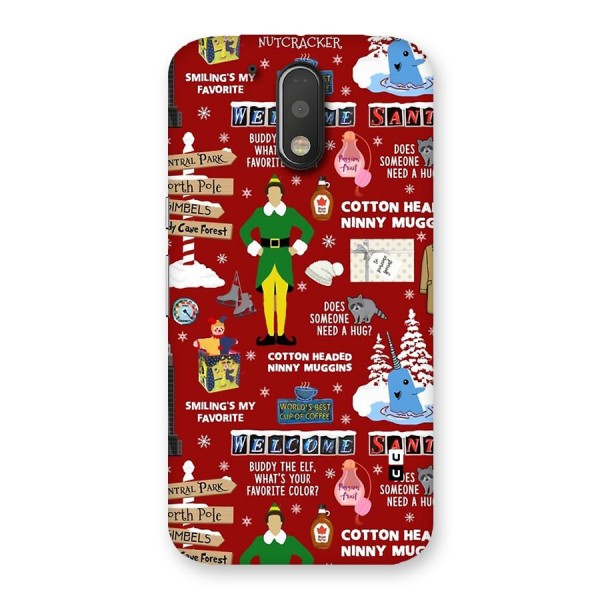 Christmas Cute Doodles Back Case for Moto G4