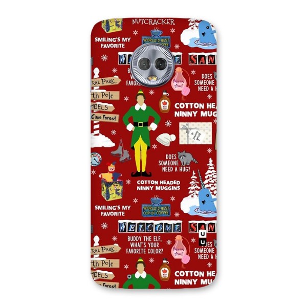 Christmas Cute Doodles Back Case for Moto G6