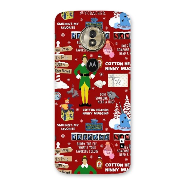 Christmas Cute Doodles Back Case for Moto G6 Play