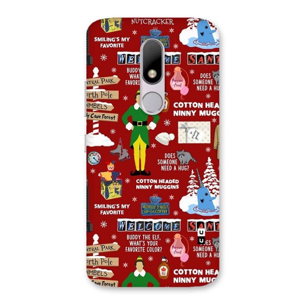 Christmas Cute Doodles Back Case for Moto M