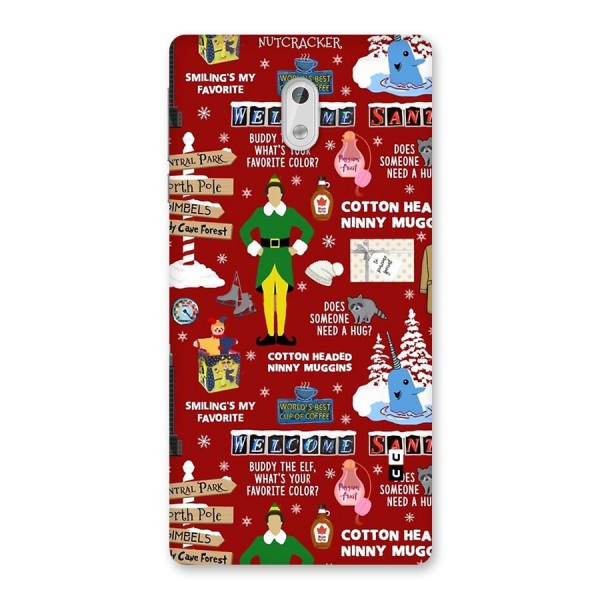 Christmas Cute Doodles Back Case for Nokia 3