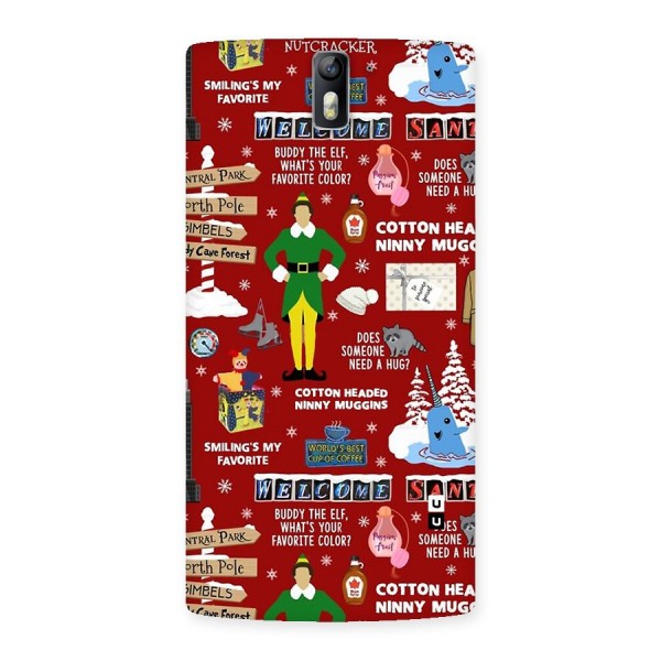 Christmas Cute Doodles Back Case for OnePlus One