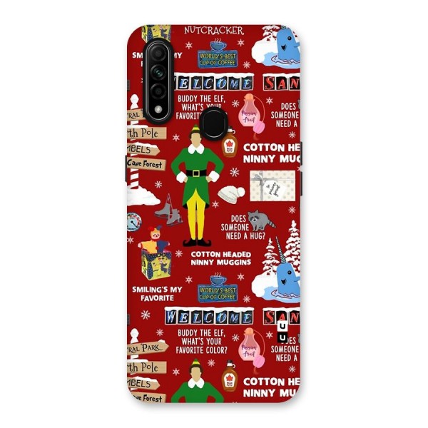 Christmas Cute Doodles Back Case for Oppo A31