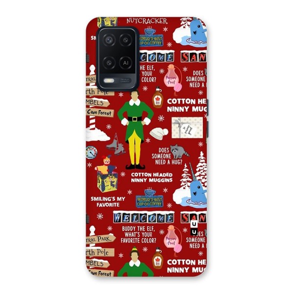 Christmas Cute Doodles Back Case for Oppo A54