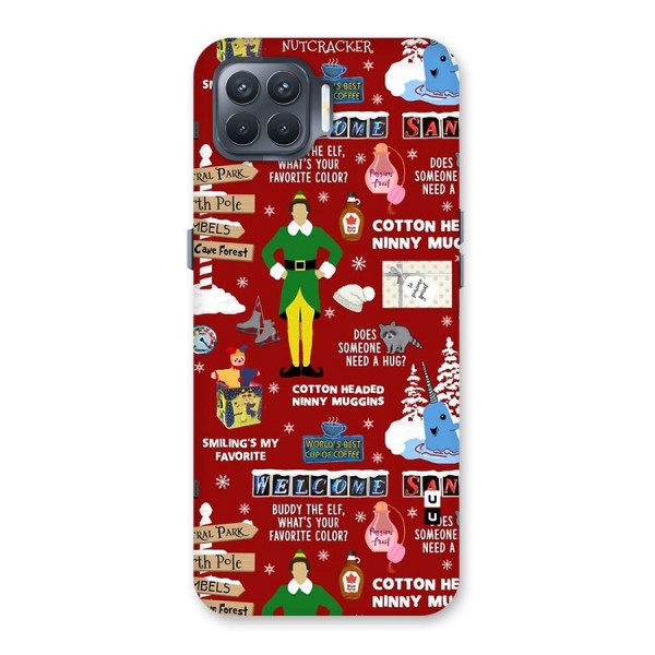 Christmas Cute Doodles Back Case for Oppo F17 Pro