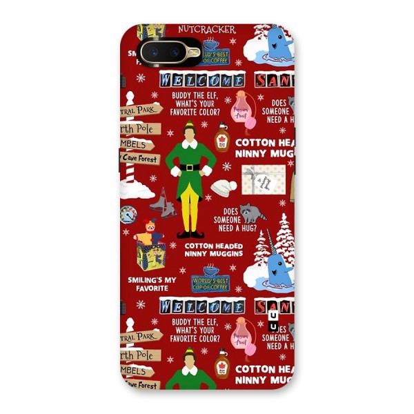 Christmas Cute Doodles Back Case for Oppo K1