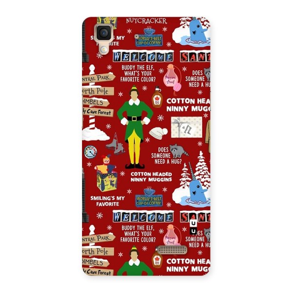 Christmas Cute Doodles Back Case for Oppo R7