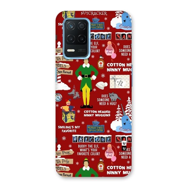 Christmas Cute Doodles Back Case for Realme Narzo 30 5G