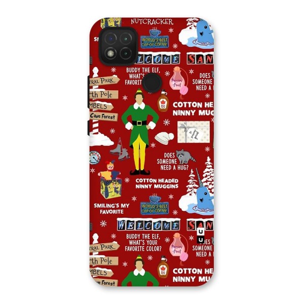 Christmas Cute Doodles Back Case for Redmi 9