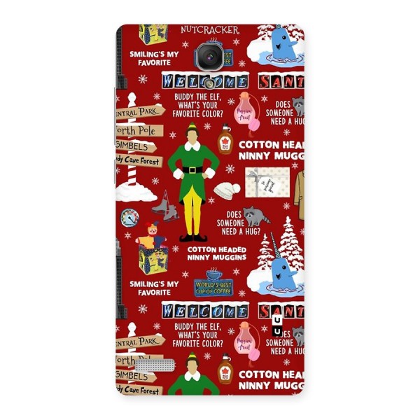 Christmas Cute Doodles Back Case for Redmi Note