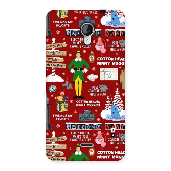 Christmas Cute Doodles Back Case for Unite 2 A106