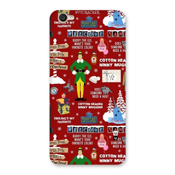 Christmas Cute Doodles Back Case for Vivo Y55