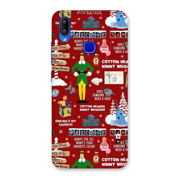 Christmas Cute Doodles Back Case for Vivo Y91