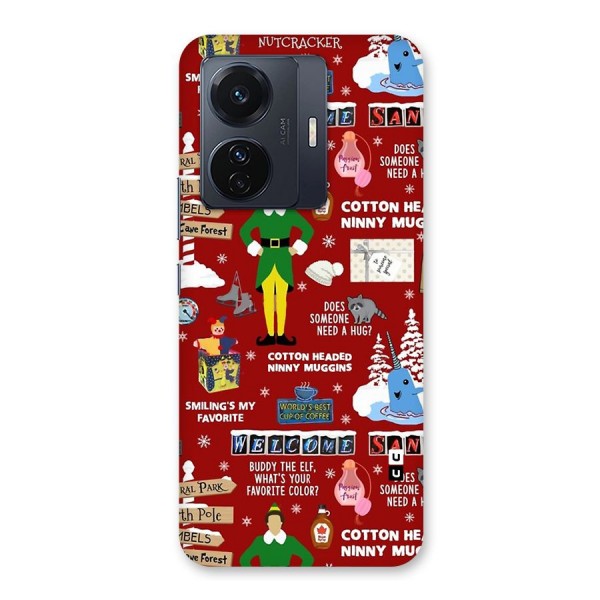 Christmas Cute Doodles Back Case for Vivo iQOO Z6 Pro