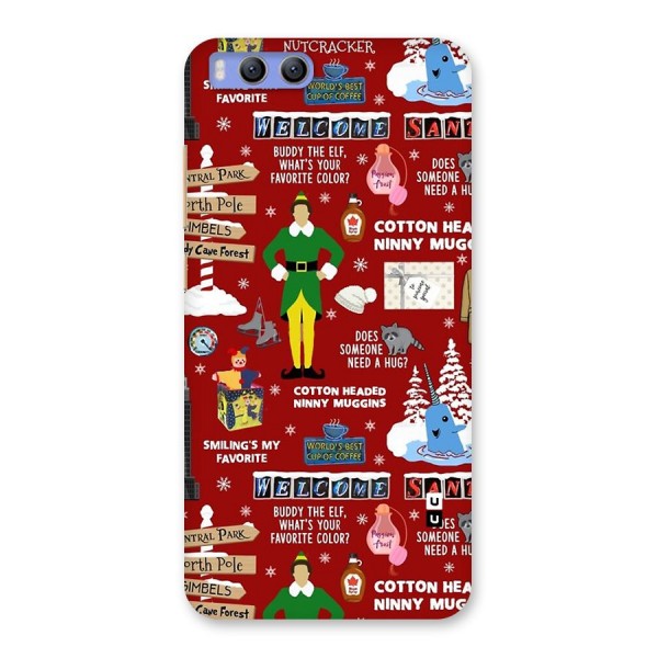 Christmas Cute Doodles Back Case for Xiaomi Mi 6