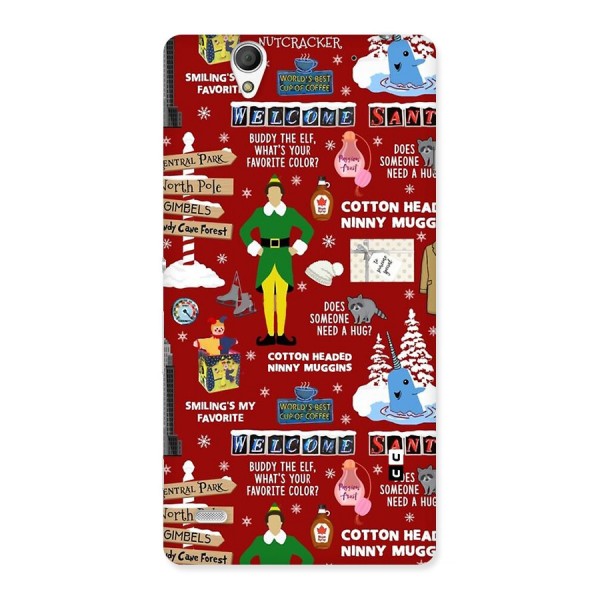 Christmas Cute Doodles Back Case for Xperia C4