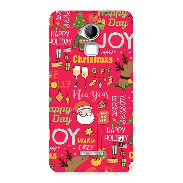 Christmas Joy Happy Day Back Case for Coolpad Note 3