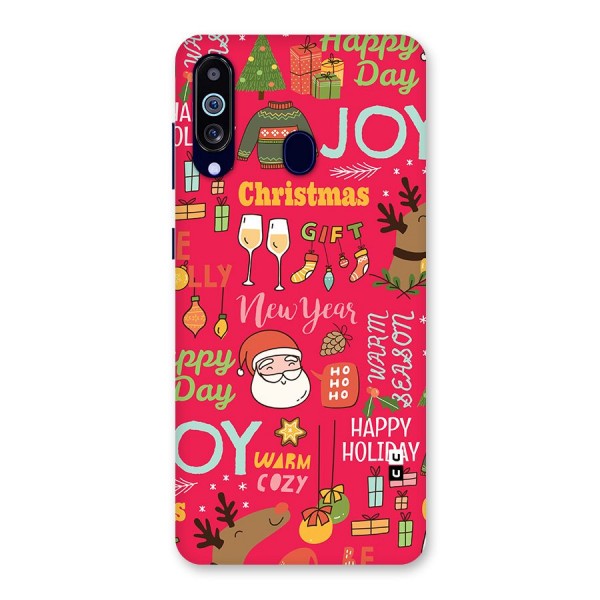 Christmas Joy Happy Day Back Case for Galaxy A60