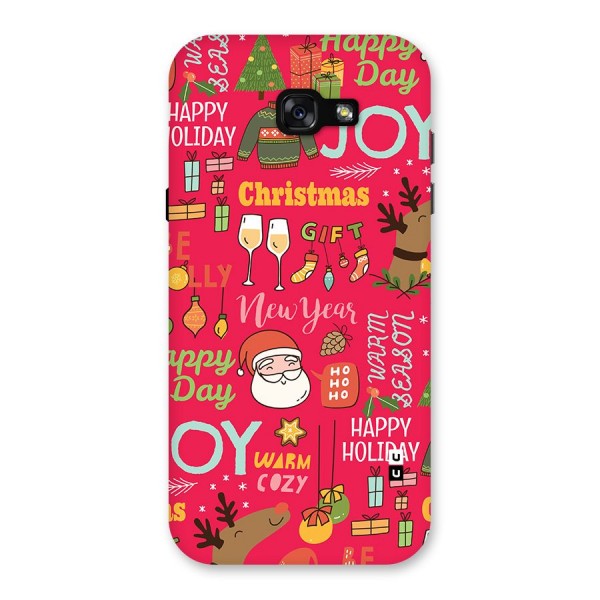 Christmas Joy Happy Day Back Case for Galaxy A7 (2017)