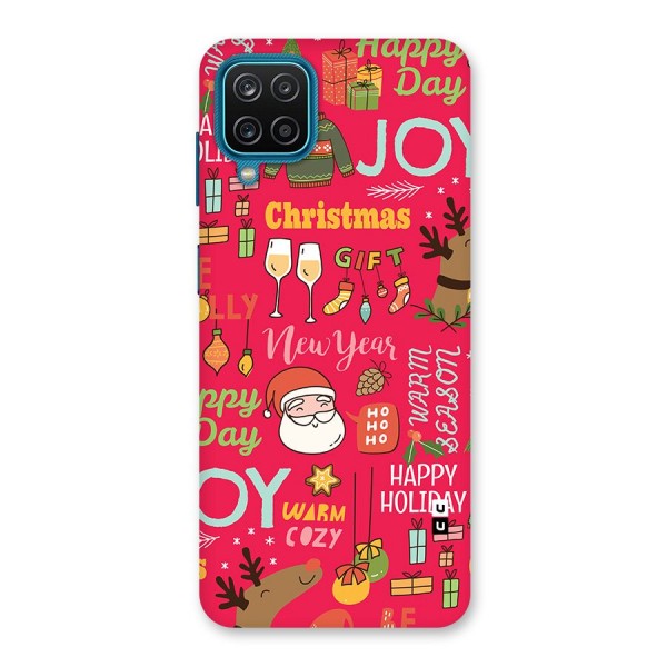 Christmas Joy Happy Day Back Case for Galaxy F12