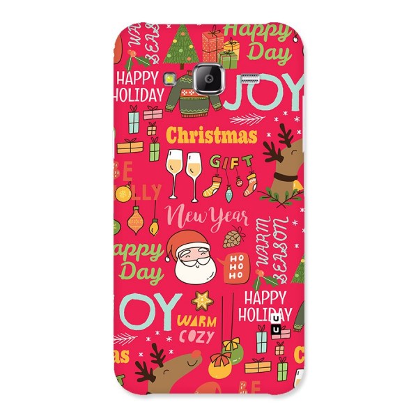 Christmas Joy Happy Day Back Case for Galaxy J5