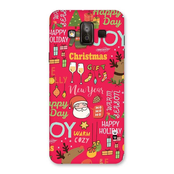 Christmas Joy Happy Day Back Case for Galaxy J7 Duo