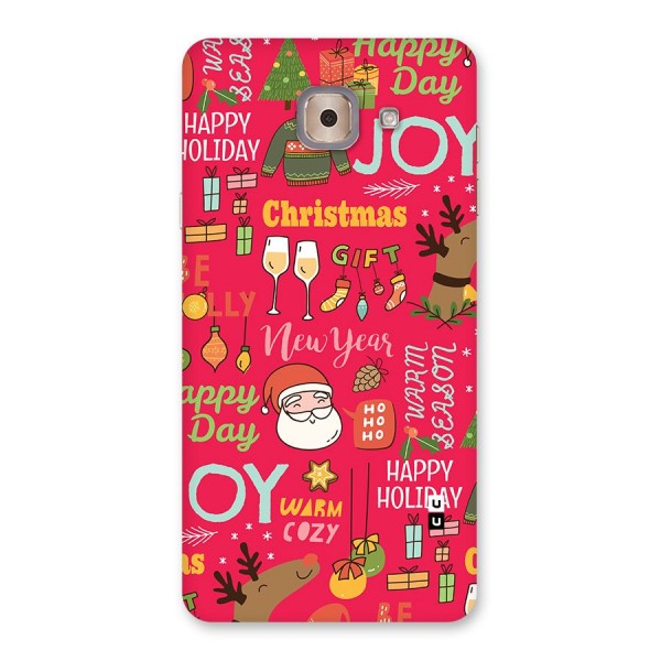 Christmas Joy Happy Day Back Case for Galaxy J7 Max